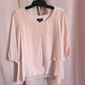 Business casual pink top